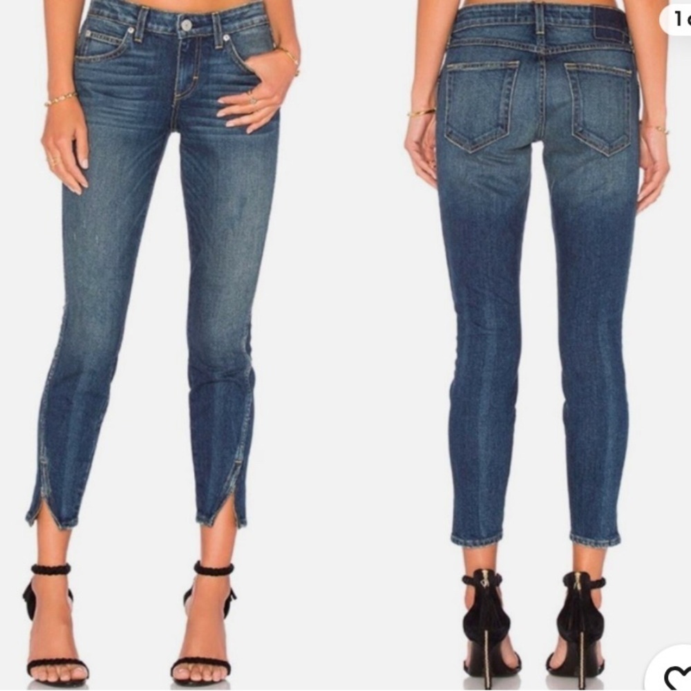 AMO Twist Zip Jeans - Sapphire - Size 28